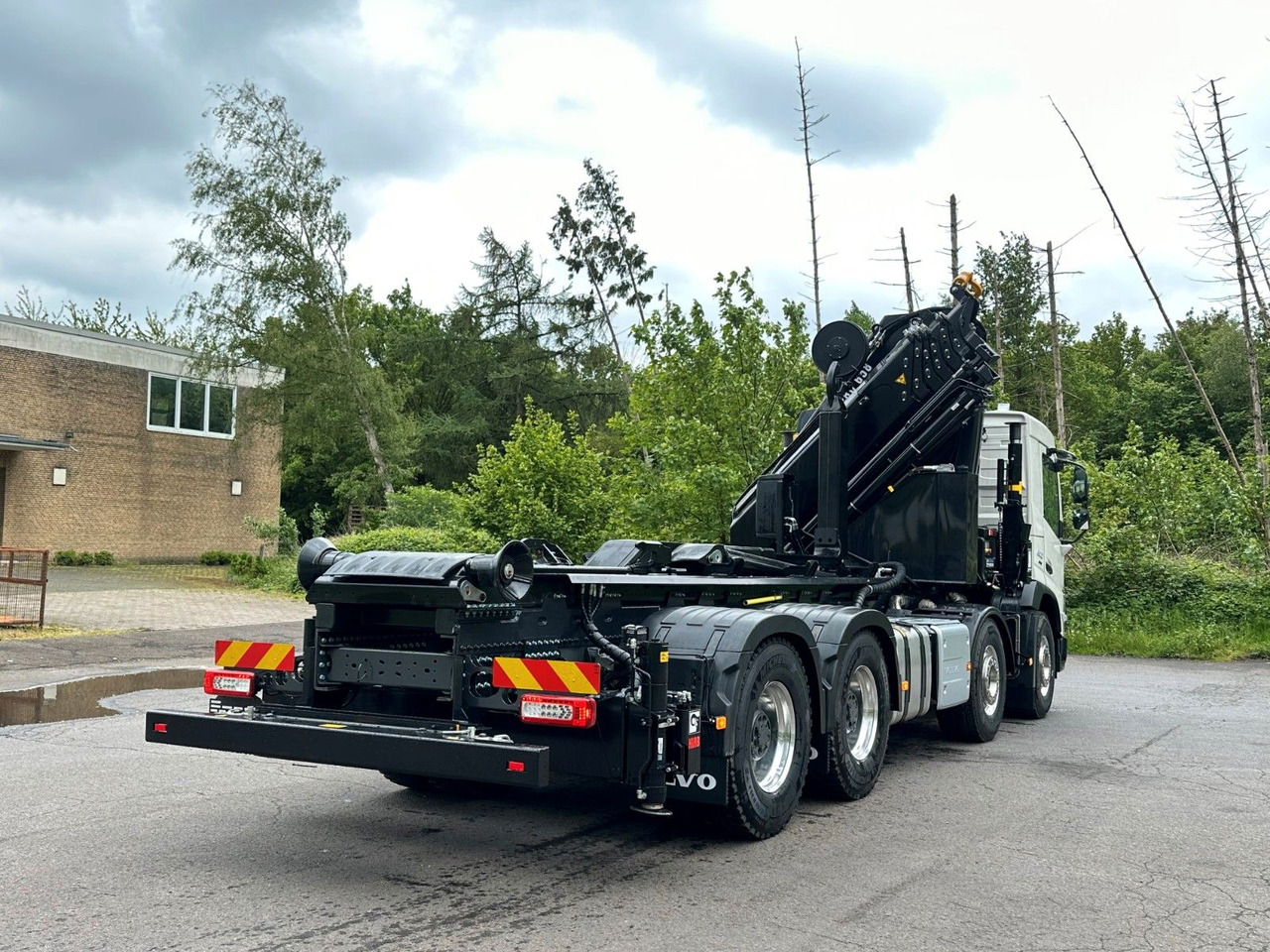 Lastbil kroghejs, Lastbil med kran Volvo FMX 500 8x4 Abrollkipper + Kran Hiab 658-6: billede 6
