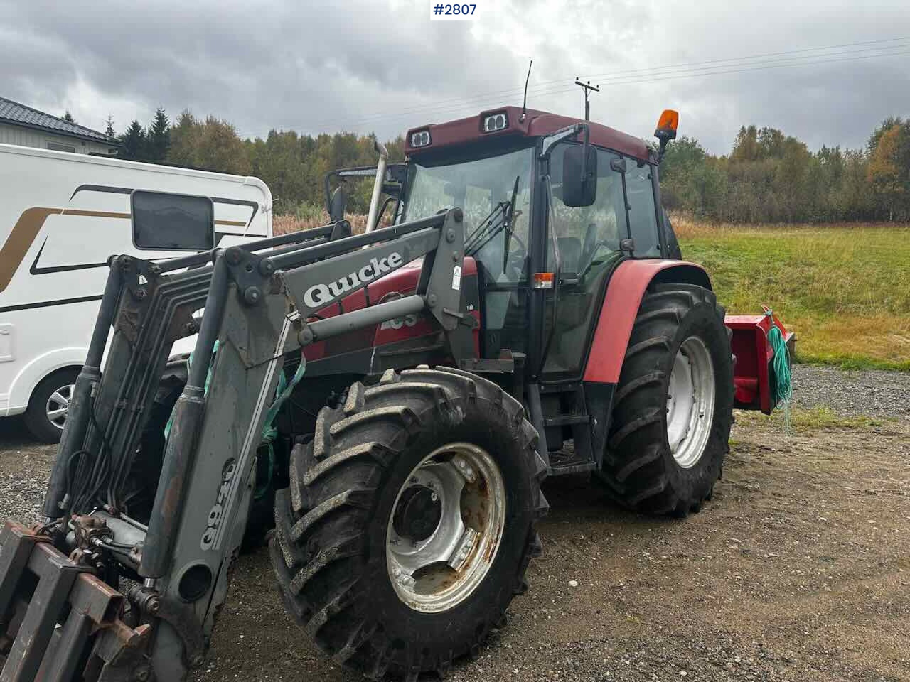 2001 Case CS86A tractor w/ Quicke Q940 front loader. - Traktor: billede 2 2001 Case CS86A tractor w/ Quicke Q940 front loader. - Traktor: billede 2