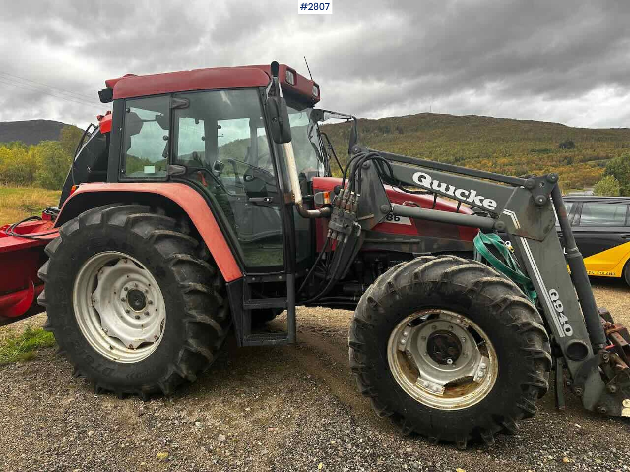 2001 Case CS86A tractor w/ Quicke Q940 front loader. - Traktor: billede 5 2001 Case CS86A tractor w/ Quicke Q940 front loader. - Traktor: billede 5