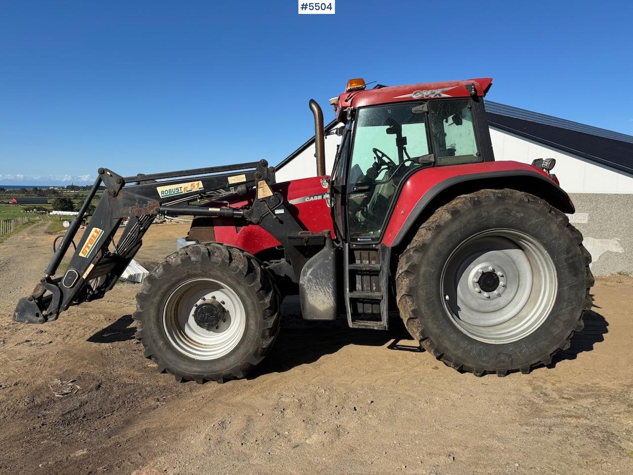 2004 Case IH CVX 170 w/ front loader - Traktor: billede 3 2004 Case IH CVX 170 w/ front loader - Traktor: billede 3
