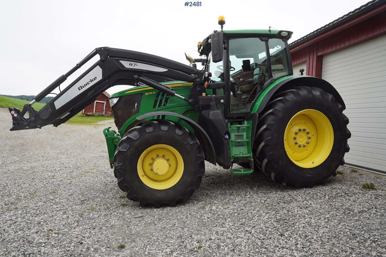 2017 John Deere 6215R w/Quicke loader and front hydraulics - Traktor: billede 3 2017 John Deere 6215R w/Quicke loader and front hydraulics - Traktor: billede 3