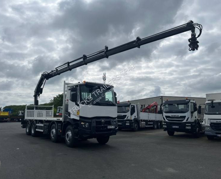 Renault C-Series 430 - Lastbil med lad, Lastbil med kran: billede 2 Renault C-Series 430 - Lastbil med lad, Lastbil med kran: billede 2