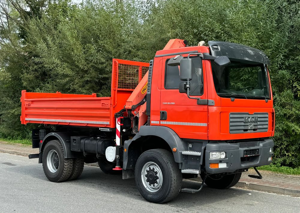 MAN TGM 18-280 MAN 4x4 HDS PALFINGER 105 KIPER WYWROTKA MEILLER BARDZO DOBRY STAN - Tipvogn lastbil: billede 2 MAN TGM 18-280 MAN 4x4 HDS PALFINGER 105 KIPER WYWROTKA MEILLER BARDZO DOBRY STAN - Tipvogn lastbil: billede 2