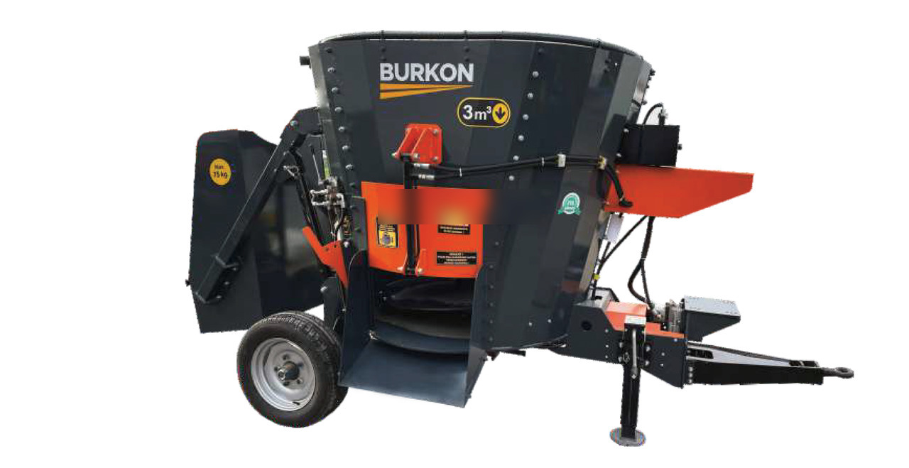 Burkon 3m3 Çekilir (380V) Dikey Yem Karma Makinesi ( BK-F300 ) - Fuldfoderblander: billede 1 Burkon 3m3 Çekilir (380V) Dikey Yem Karma Makinesi ( BK-F300 ) - Fuldfoderblander: billede 1