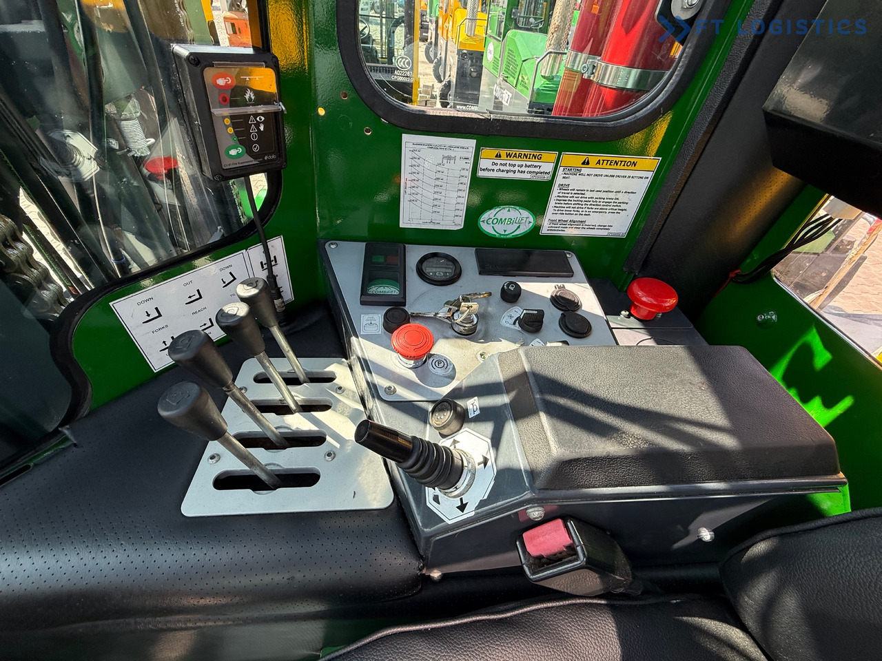Ny Firevejs reach truck COMBILIFT C5000E / ELECTRIC / TRIPLEX 8300MM / FULL FREE LIFT / WIDE POSITIONER / FORK SIDESHIFT / BATTERY LIKE NEW: billede 12