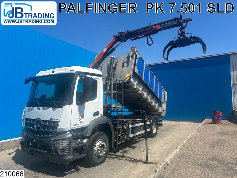 Mercedes-Benz Arocs 1833 EURO 6, Kipper, Palfinger - Tipvogn lastbil, Lastbil med kran: billede 1 Mercedes-Benz Arocs 1833 EURO 6, Kipper, Palfinger - Tipvogn lastbil, Lastbil med kran: billede 1