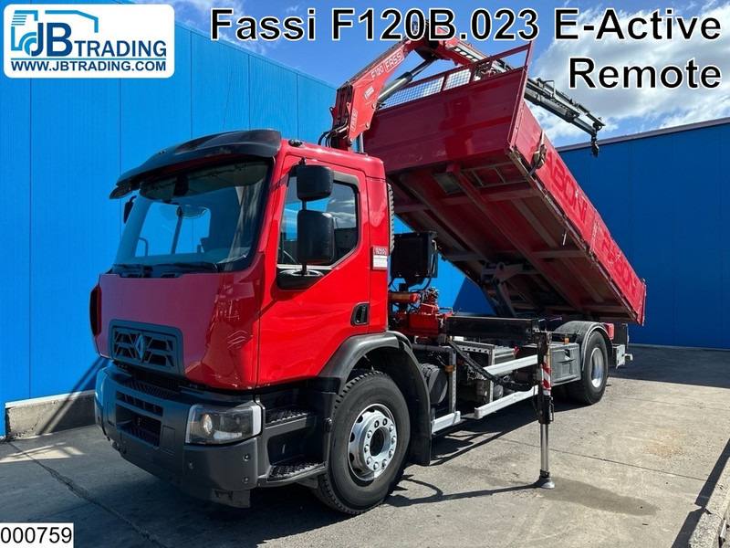 Renault C 280 EURO 6, Fassi, Remote, Steel - Tipvogn lastbil, Lastbil med kran: billede 1 Renault C 280 EURO 6, Fassi, Remote, Steel - Tipvogn lastbil, Lastbil med kran: billede 1