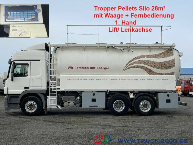 Mercedes-Benz Actros 2544 Silo Holz Pellets 28m³ inkl. Waage - Slamsugemaskine: billede 1 Mercedes-Benz Actros 2544 Silo Holz Pellets 28m³ inkl. Waage - Slamsugemaskine: billede 1