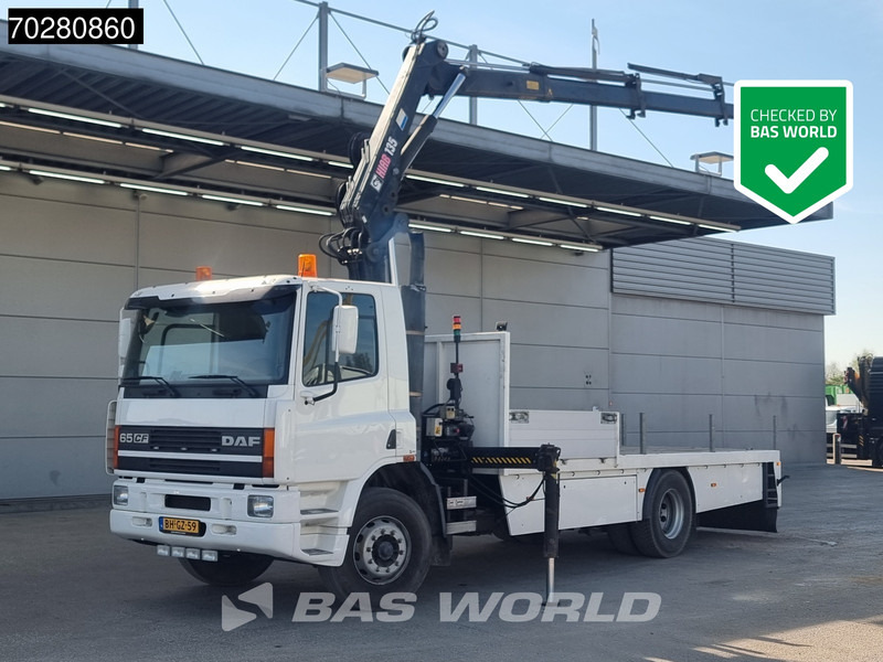 DAF CF65. 220 4X2 NL-Truck Hiab 135-3 Kran Crane Remote Euro 2 - Lastbil med lad, Lastbil med kran: billede 1 DAF CF65. 220 4X2 NL-Truck Hiab 135-3 Kran Crane Remote Euro 2 - Lastbil med lad, Lastbil med kran: billede 1