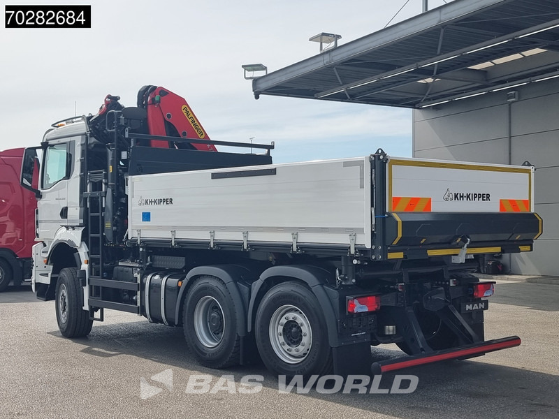 Ny Tipvogn lastbil, Lastbil med kran MAN TGS 28.520 6X4 Palfinger PK24001 SLD 5 Kran 2-way tipper Retarder Big-Axle Liftachse Euro 6: billede 13