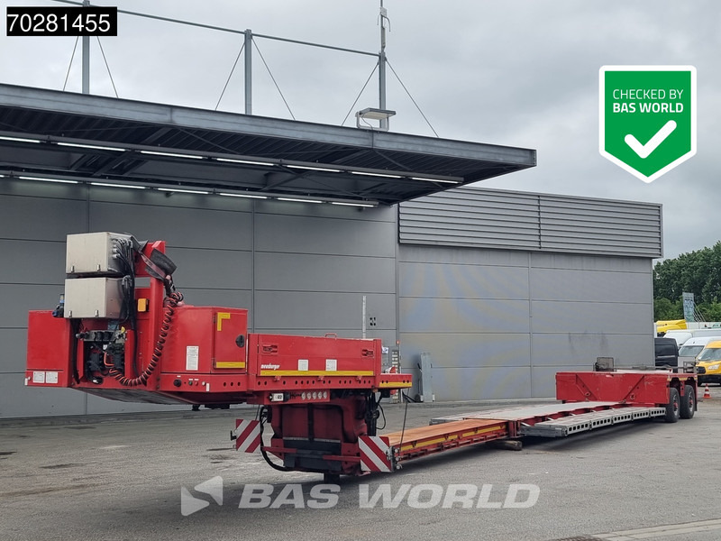 MEUSBURGER Type MPG-2 2 axles Extendable 2xLenkachse Gooseneck - Nedbygget platform sættevogn: billede 1 MEUSBURGER Type MPG-2 2 axles Extendable 2xLenkachse Gooseneck - Nedbygget platform sættevogn: billede 1