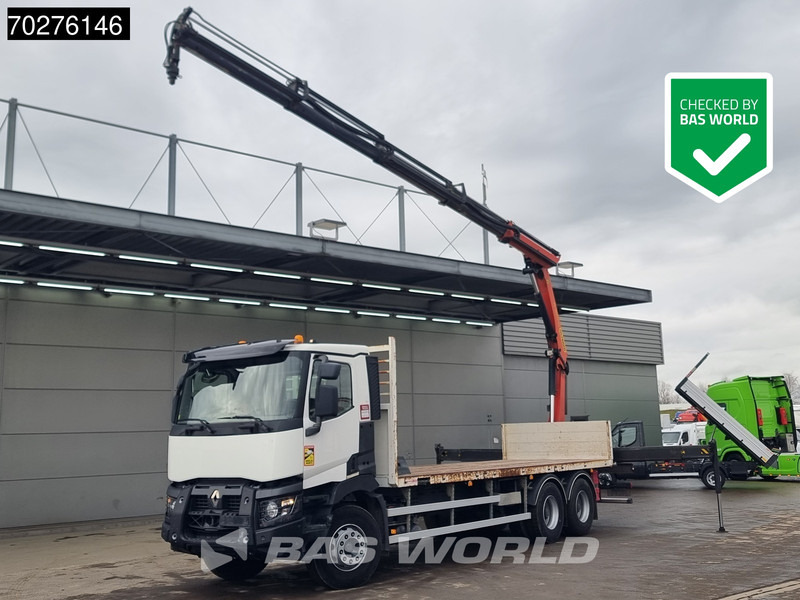 Renault C 380 6X4 Palfinger PK18002-EH C Remote Retarder Euro 6 - Lastbil med lad, Lastbil med kran: billede 1 Renault C 380 6X4 Palfinger PK18002-EH C Remote Retarder Euro 6 - Lastbil med lad, Lastbil med kran: billede 1