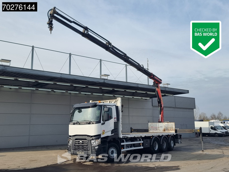 Renault C 380 8X4 Palfinger PK 23001 EH Remote Lift+Lenkachse Euro 6 - Lastbil med lad, Lastbil med kran: billede 1 Renault C 380 8X4 Palfinger PK 23001 EH Remote Lift+Lenkachse Euro 6 - Lastbil med lad, Lastbil med kran: billede 1