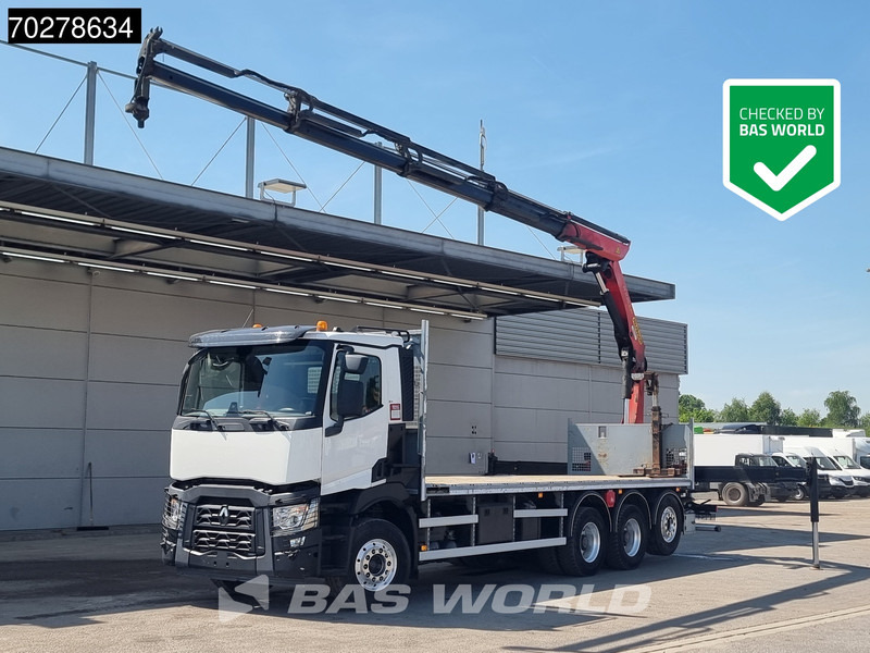Renault C 480 8X4 Palfinger 24.001 SLD5 Kran Crane Lift-Lenkachse Euro 6 - Lastbil med lad, Lastbil med kran: billede 1 Renault C 480 8X4 Palfinger 24.001 SLD5 Kran Crane Lift-Lenkachse Euro 6 - Lastbil med lad, Lastbil med kran: billede 1