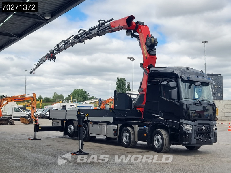 Renault C 520 8X2 Palfinger PK65002 SH Crane Jib Winch Lift+steering Axle Euro 6 - Lastbil med lad, Lastbil med kran: billede 3 Renault C 520 8X2 Palfinger PK65002 SH Crane Jib Winch Lift+steering Axle Euro 6 - Lastbil med lad, Lastbil med kran: billede 3