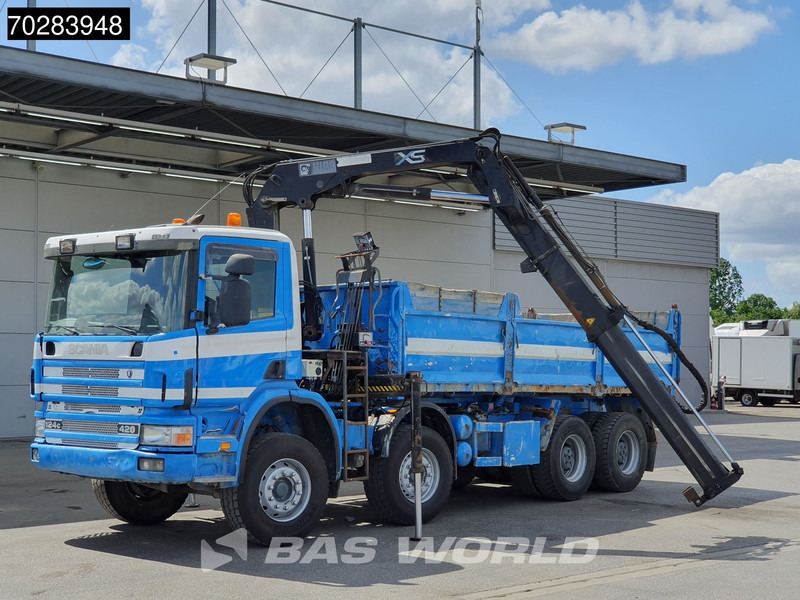 Scania G420 8X4 15m3 tipper Hiab 144 Crane Steelsuspension Manual Big-Axle Euro 3 - Tipvogn lastbil, Lastbil med kran: billede 5 Scania G420 8X4 15m3 tipper Hiab 144 Crane Steelsuspension Manual Big-Axle Euro 3 - Tipvogn lastbil, Lastbil med kran: billede 5