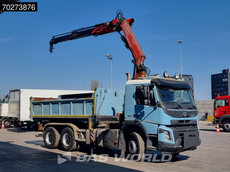 Volvo FMX 420 6X4 Fassi F155A.2.22 Crane 9m3 Big-Axle Automatic Euro 5 - Tipvogn lastbil, Lastbil med kran: billede 2 Volvo FMX 420 6X4 Fassi F155A.2.22 Crane 9m3 Big-Axle Automatic Euro 5 - Tipvogn lastbil, Lastbil med kran: billede 2