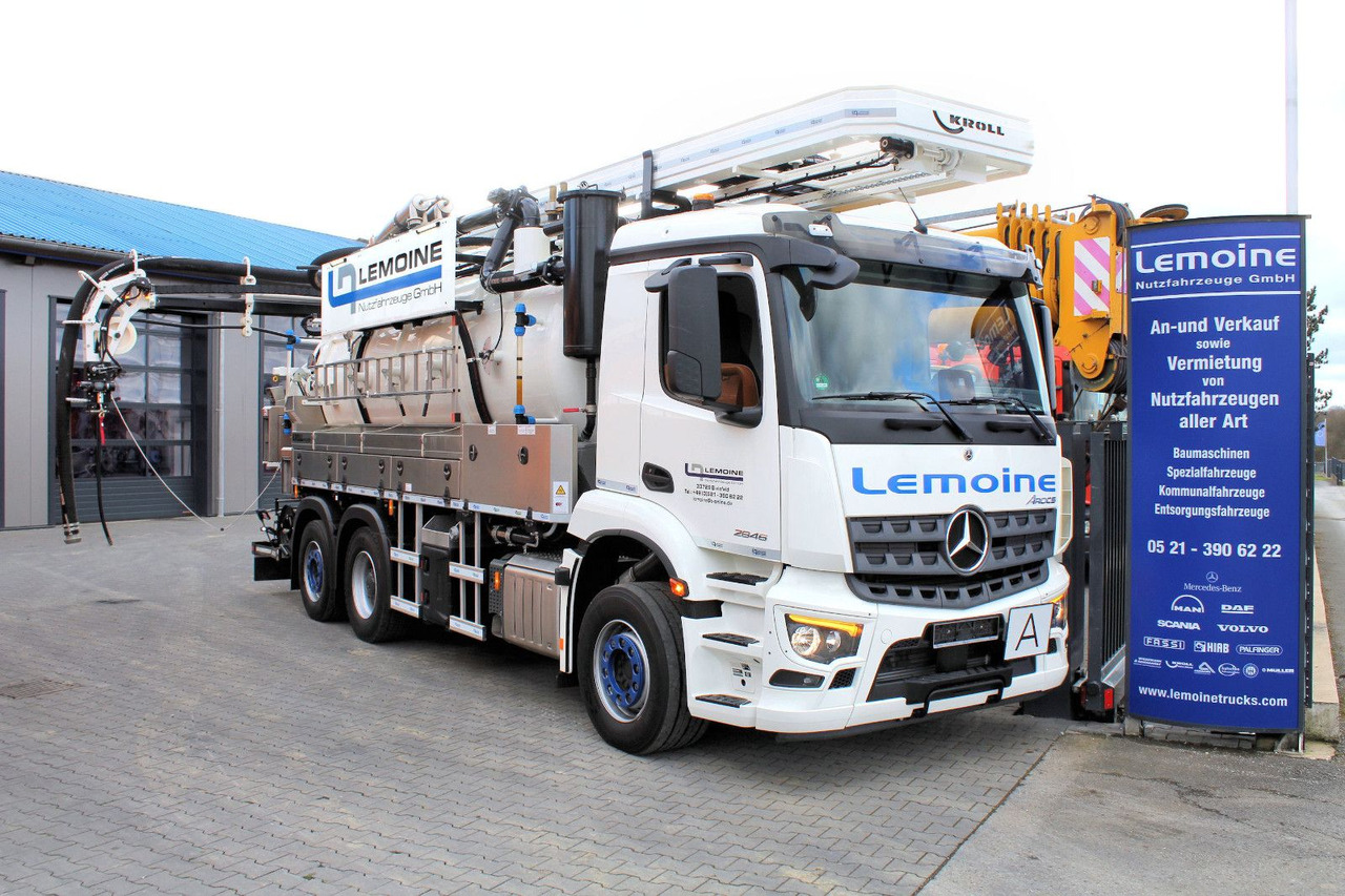 Mercedes-Benz 6x2 KROLL 14m³ HD-Kombi Wasserrückgewinner WRG - Slamsugemaskine: billede 1 Mercedes-Benz 6x2 KROLL 14m³ HD-Kombi Wasserrückgewinner WRG - Slamsugemaskine: billede 1