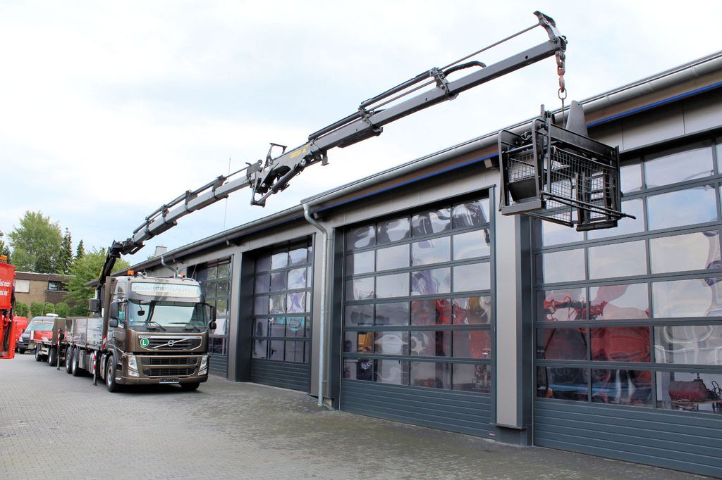 Lastbil med lad, Lastbil med kran Volvo FM 420 6x2 Container-Pritsche+Kran PK 34.002+JIB: billede 1