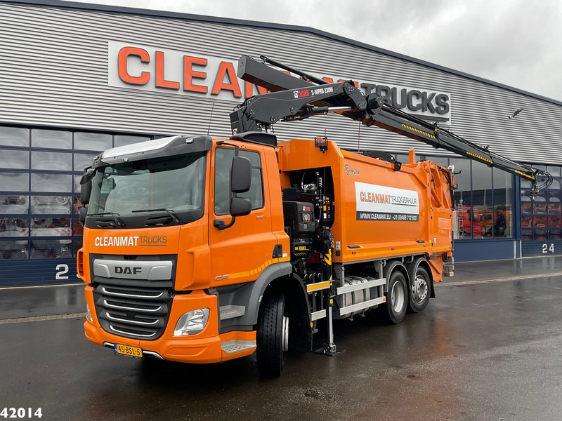 DAF FAN CF 340 Hiab 23 ton/meter laadkraan Welvaarts weighing system - Affaldsmaskine: billede 1 DAF FAN CF 340 Hiab 23 ton/meter laadkraan Welvaarts weighing system - Affaldsmaskine: billede 1