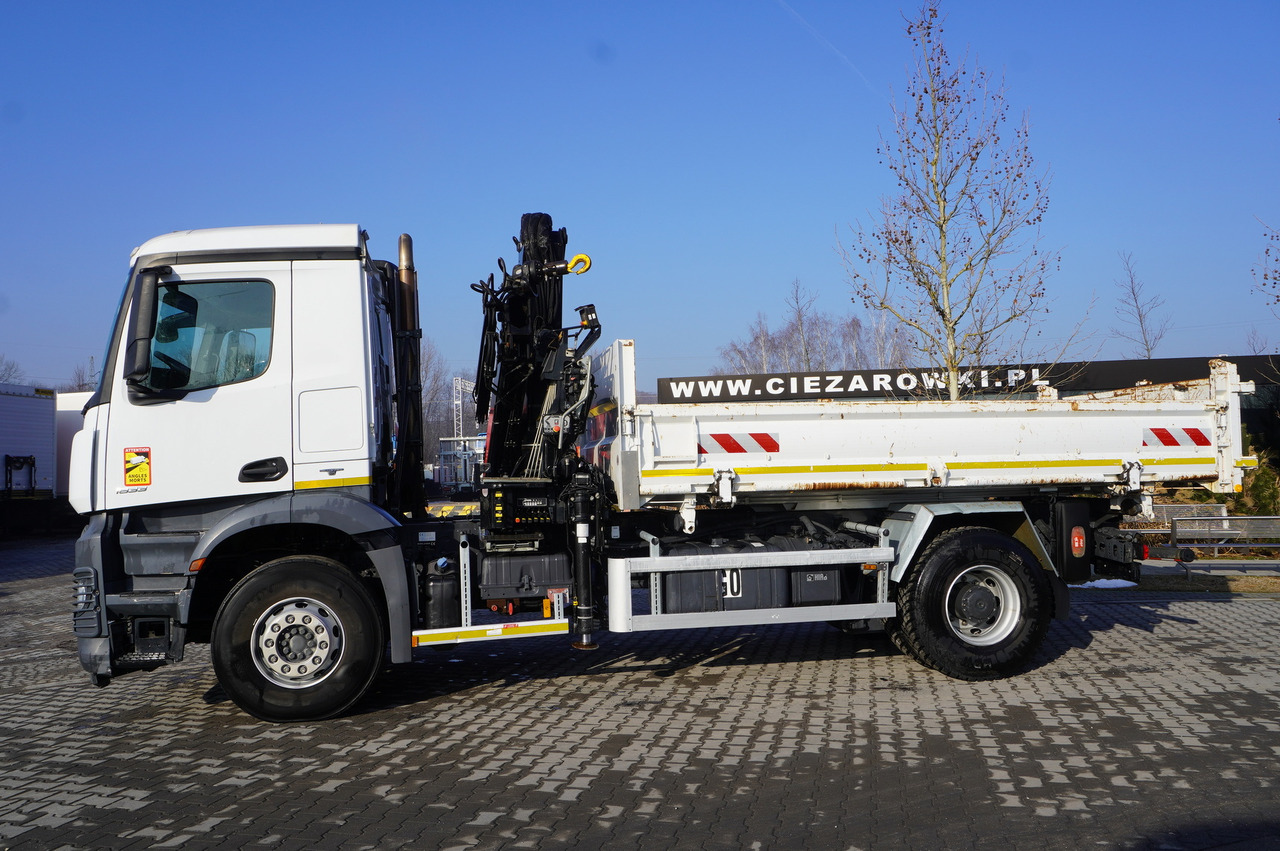 MERCEDES-BENZ Arocs 1833 / 87,000 km!!! / Hds HIAB X-DUO 128 B-2 / three-sided tipper - Lastbil med lad, Lastbil med kran: billede 4 MERCEDES-BENZ Arocs 1833 / 87,000 km!!! / Hds HIAB X-DUO 128 B-2 / three-sided tipper - Lastbil med lad, Lastbil med kran: billede 4