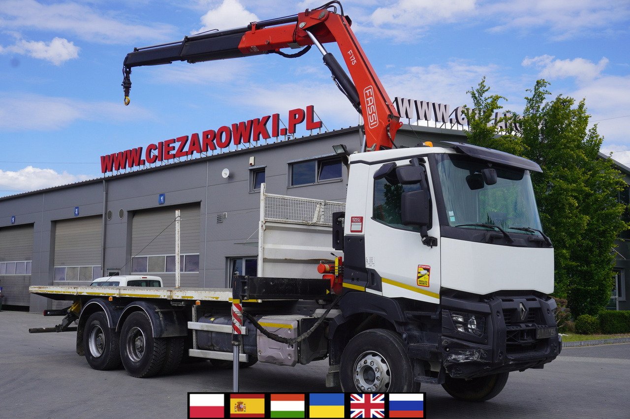 RENAULT K380 6x4 / FASSI F175 crane 7.85 t / 120 thousand km! - Lastbil med lad, Lastbil med kran: billede 3 RENAULT K380 6x4 / FASSI F175 crane 7.85 t / 120 thousand km! - Lastbil med lad, Lastbil med kran: billede 3