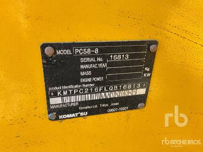 KOMATSU PC58-8 - Minigravemaskine: billede 5 KOMATSU PC58-8 - Minigravemaskine: billede 5