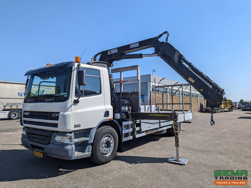 DAF CF75.250 4x2 Dagcab Euro3 - Open laadbak 6.14m + Hiab XS144-E3+3H - RadioGrafisch - 315.000km - TOP! - Lastbil med lad, Lastbil med kran: billede 1 DAF CF75.250 4x2 Dagcab Euro3 - Open laadbak 6.14m + Hiab XS144-E3+3H - RadioGrafisch - 315.000km - TOP! - Lastbil med lad, Lastbil med kran: billede 1