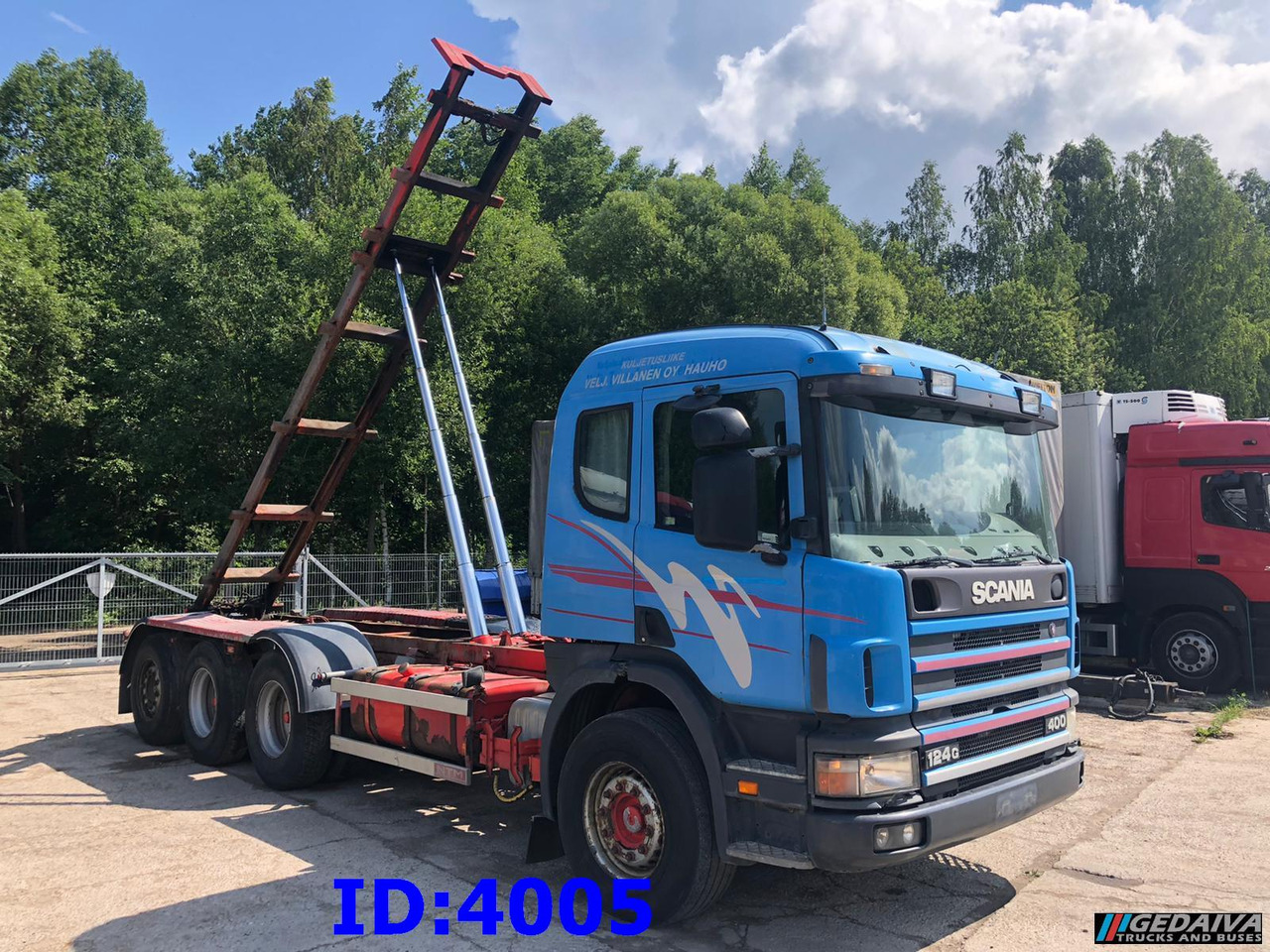 SCANIA 124 400 8x4 - Lastbil med wirehejs: billede 4 SCANIA 124 400 8x4 - Lastbil med wirehejs: billede 4