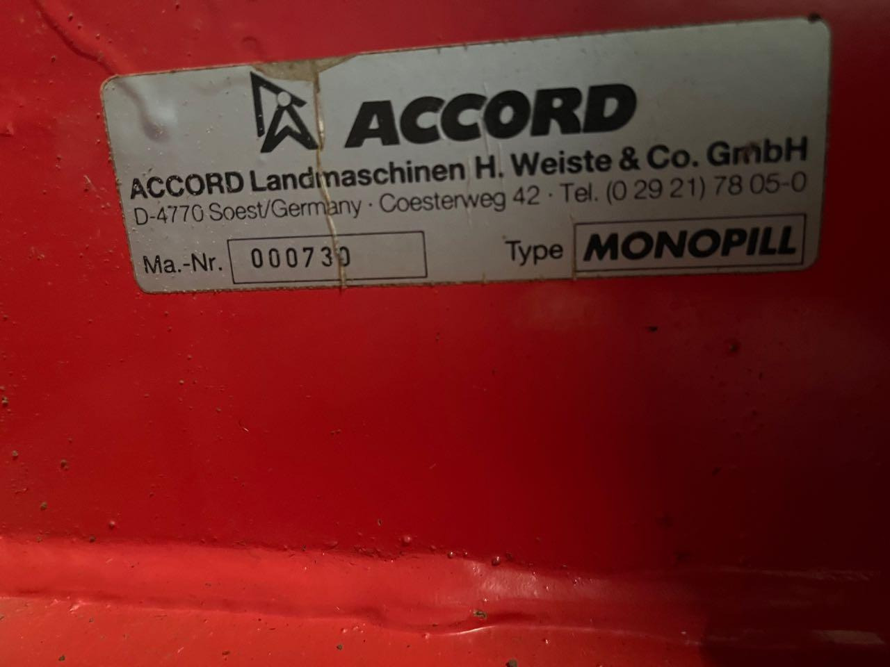 Accord Monopill - Præcisionssåmaskine: billede 2 Accord Monopill - Præcisionssåmaskine: billede 2