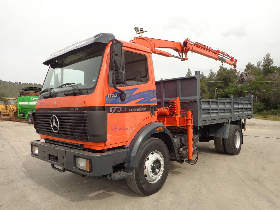 Mercedes-Benz SK 1722 Mercedes Benz SK1722 4X2 Kipper AND Crane - Tipvogn lastbil: billede 1 Mercedes-Benz SK 1722 Mercedes Benz SK1722 4X2 Kipper AND Crane - Tipvogn lastbil: billede 1