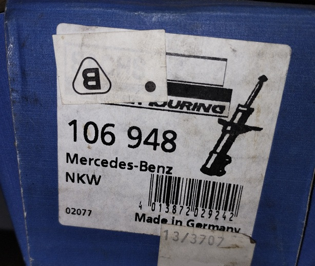 AMORTYZATOR TYLNI 106948 SACHS MERCEDES NG 3813260200 1213 1217 1417 1422 1619 1624 - Støddæmper: billede 2 AMORTYZATOR TYLNI 106948 SACHS MERCEDES NG 3813260200 1213 1217 1417 1422 1619 1624 - Støddæmper: billede 2