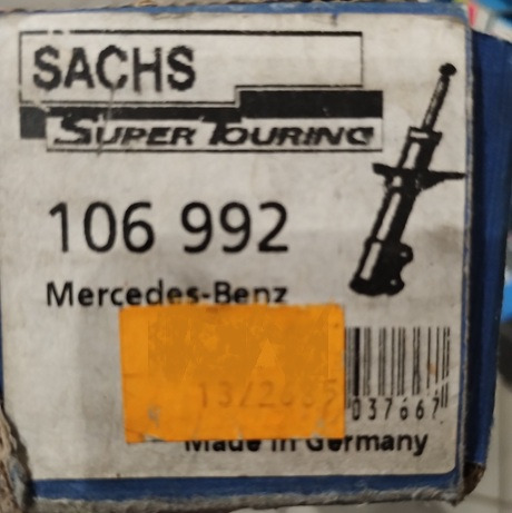 AMORTYZATOR TYLNI 106992 SACHS MERCEDES 507 508 510 512 T2 VARIO 0043260600 - Støddæmper: billede 2 AMORTYZATOR TYLNI 106992 SACHS MERCEDES 507 508 510 512 T2 VARIO 0043260600 - Støddæmper: billede 2