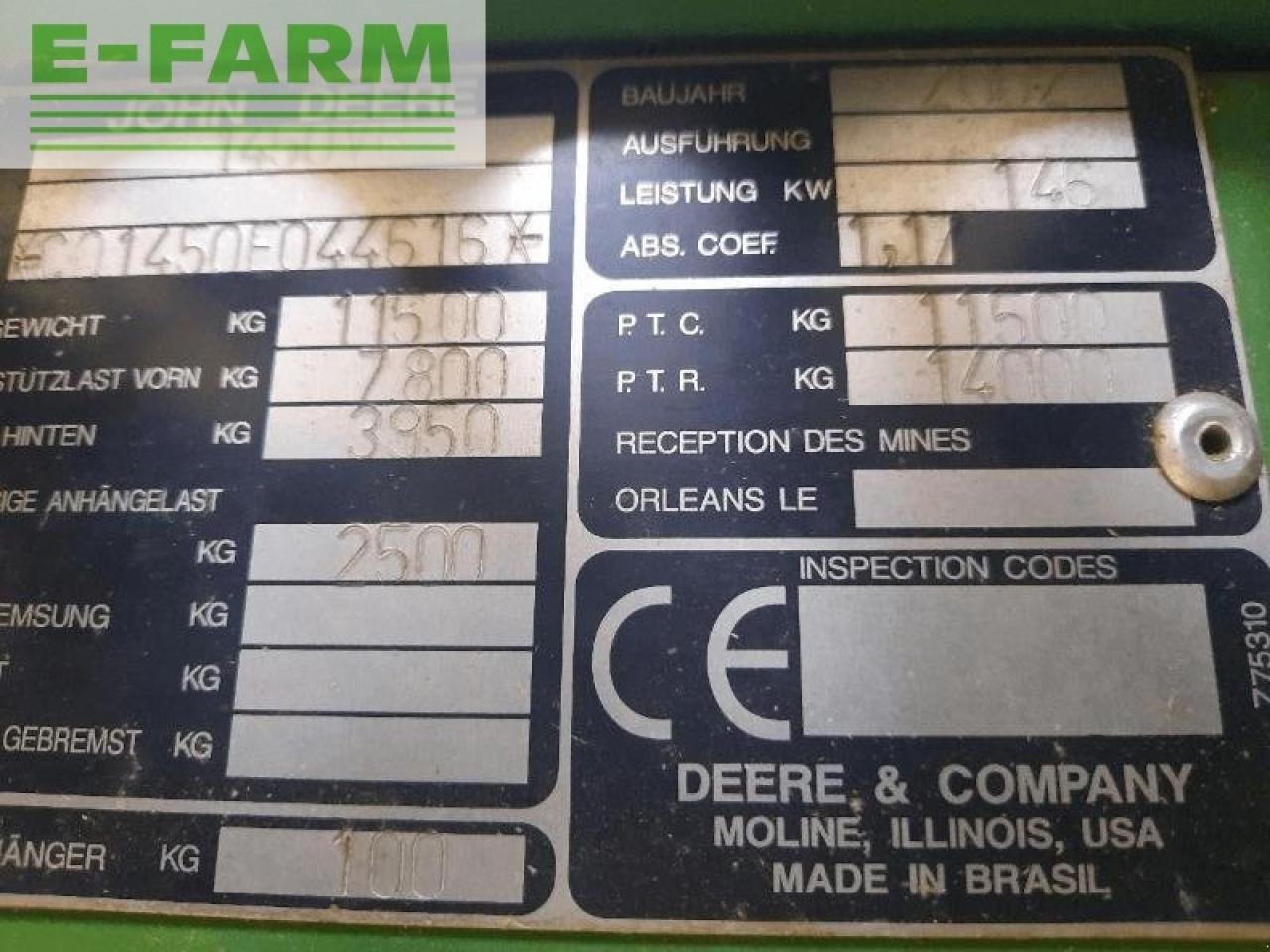 Mejetærsker John Deere 1450 cws: billede 10