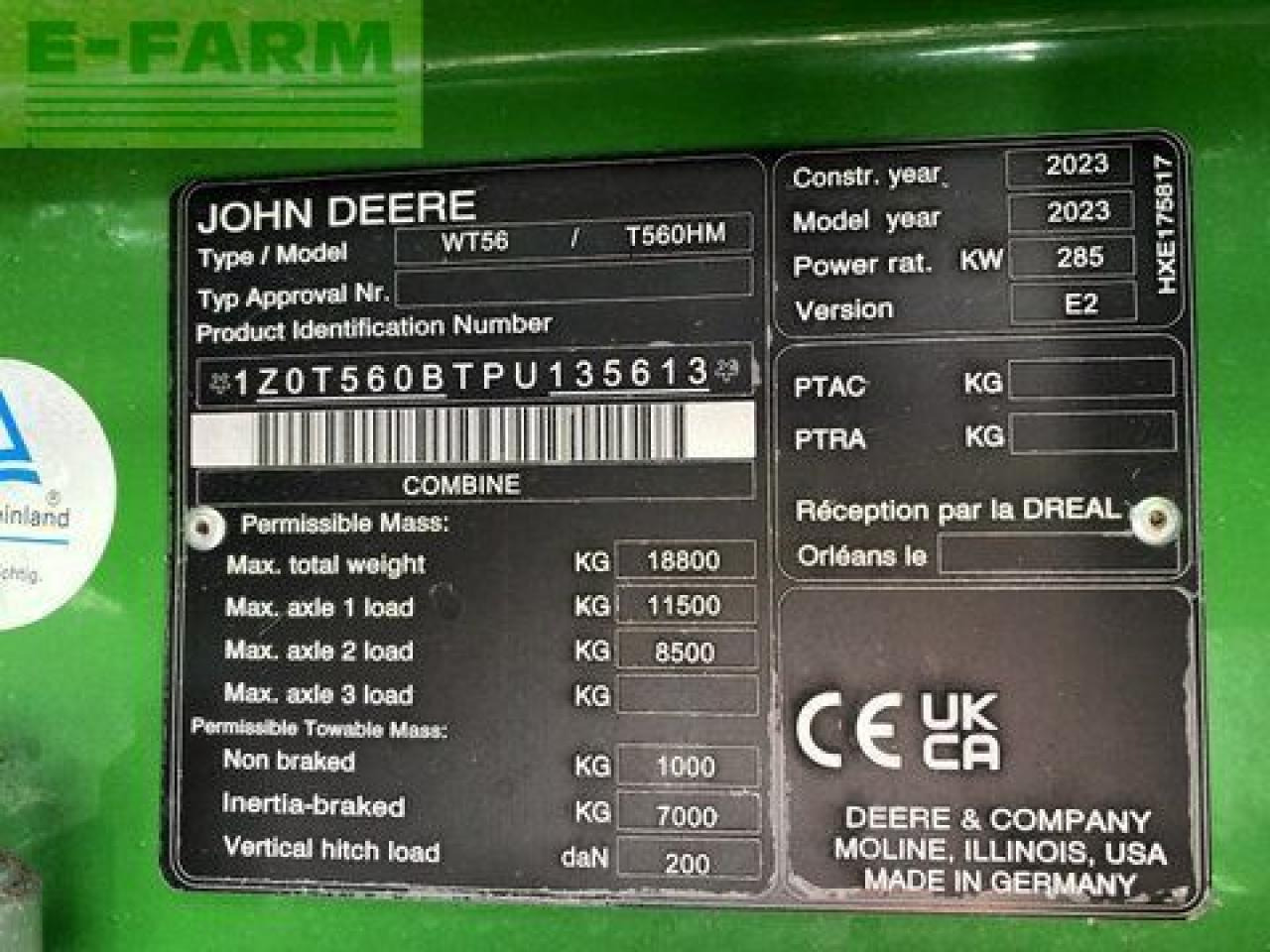 Mejetærsker John Deere t560 hm hillmaster: billede 30