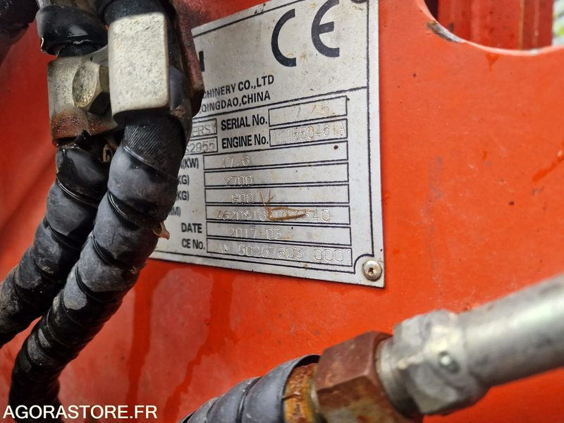 CHARGEUSE SUR PNEUS EVERUN ER08 EASY DIESEL 24CV - 2017 - 580 heures - Læssemaskine: billede 3 CHARGEUSE SUR PNEUS EVERUN ER08 EASY DIESEL 24CV - 2017 - 580 heures - Læssemaskine: billede 3