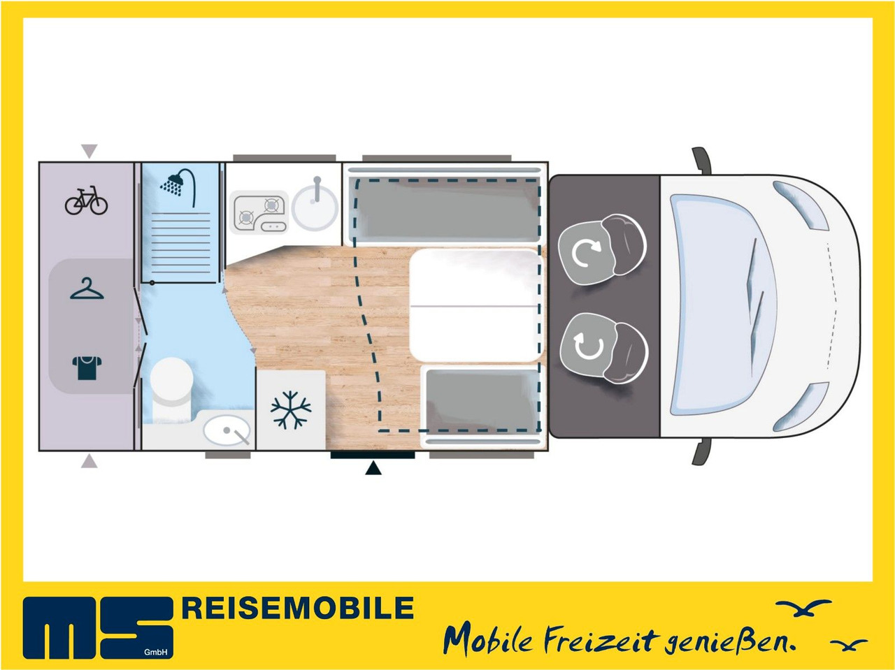Chausson 650 ETAPE - LINE / 140PS / HUBBETT & RAUMBAD - Delintegreret autocamper: billede 2 Chausson 650 ETAPE - LINE / 140PS / HUBBETT & RAUMBAD - Delintegreret autocamper: billede 2