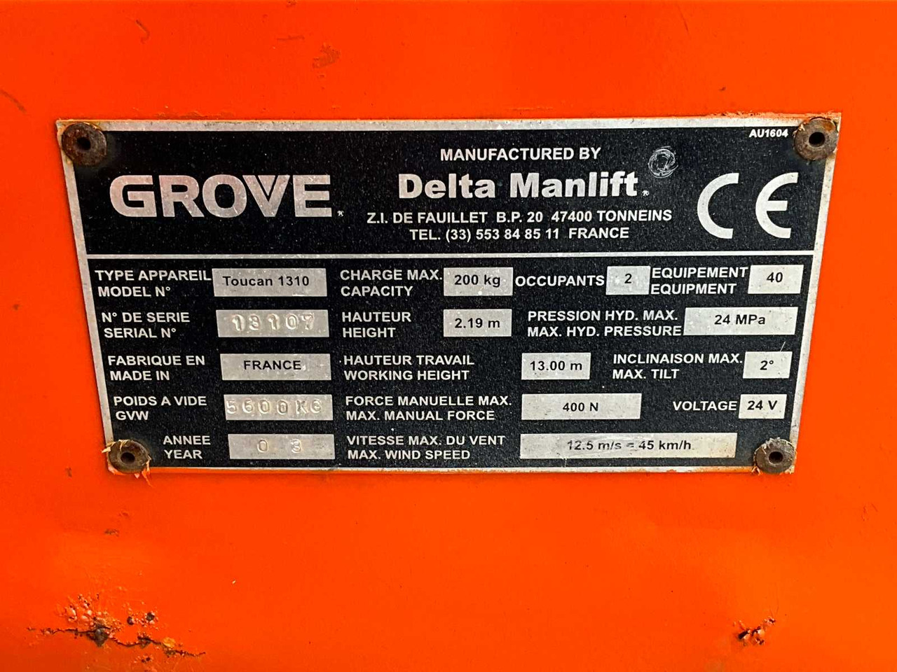 Lift Grove Touchant 1310: billede 20