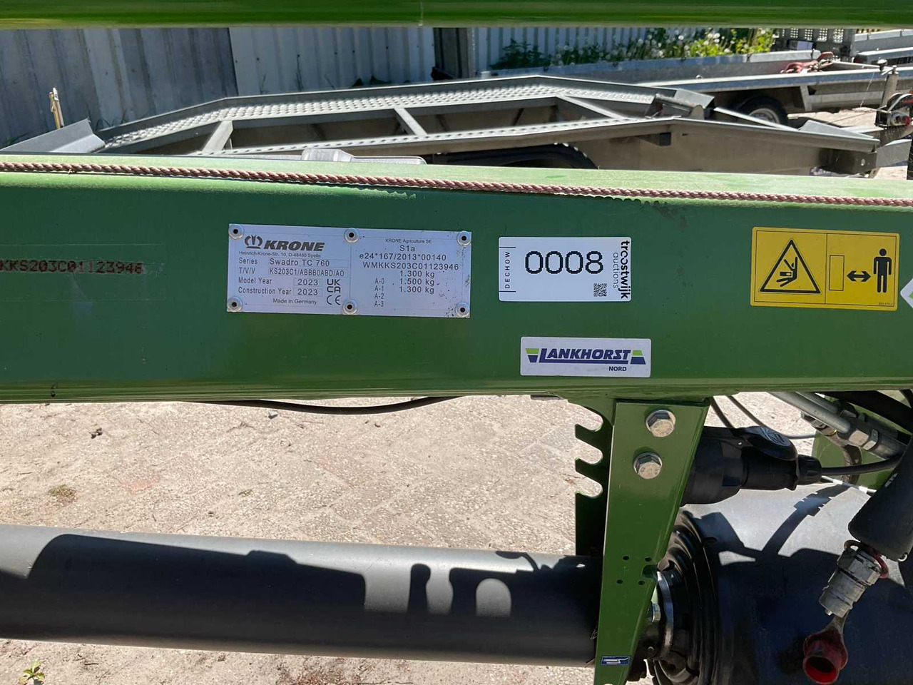 Krone KS203C1-Swadro TC 760 - Landbrugsvogn: billede 5 Krone KS203C1-Swadro TC 760 - Landbrugsvogn: billede 5