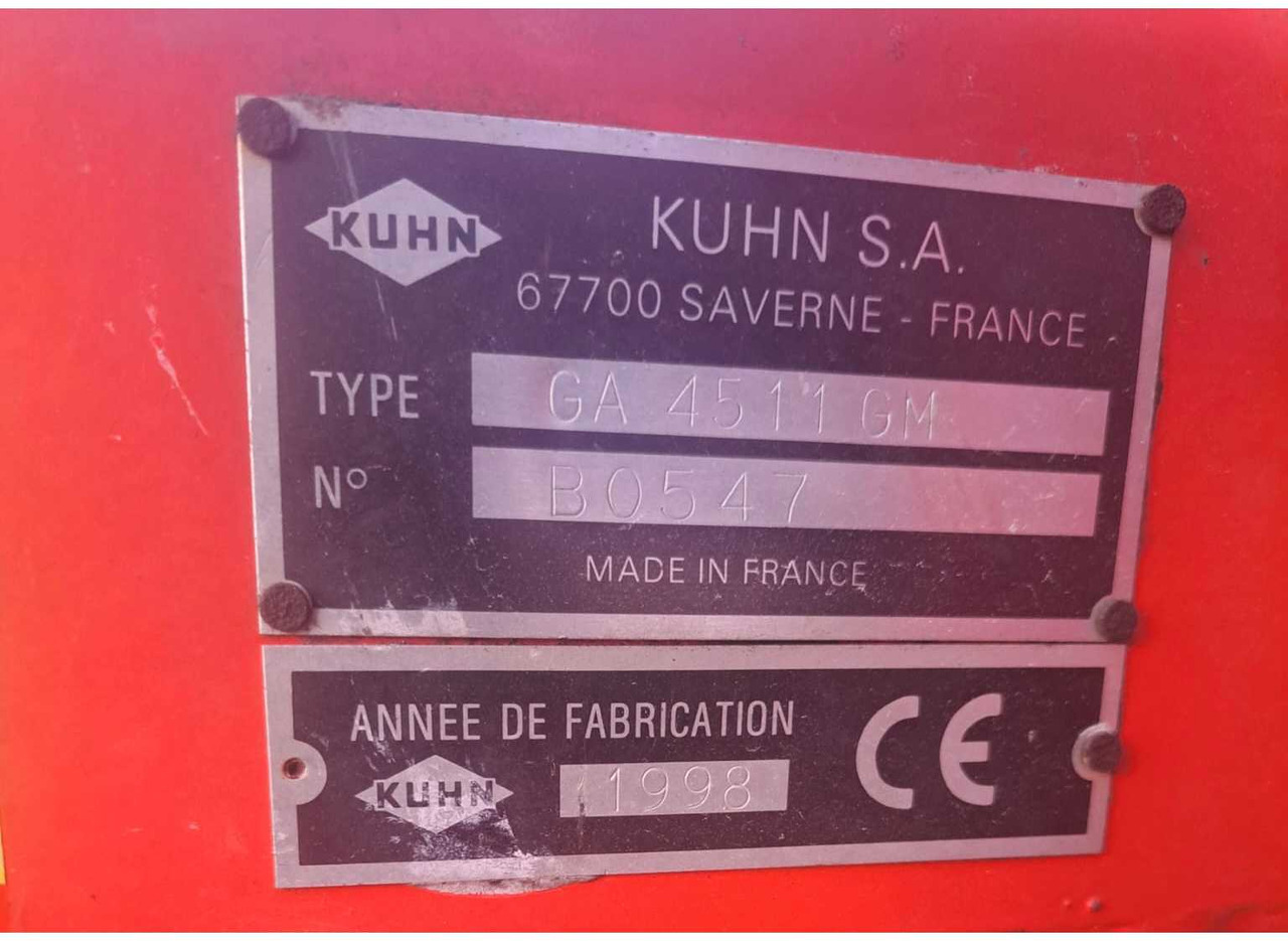Kuhn GA 4511 - Landbrugsmaskine: billede 3 Kuhn GA 4511 - Landbrugsmaskine: billede 3