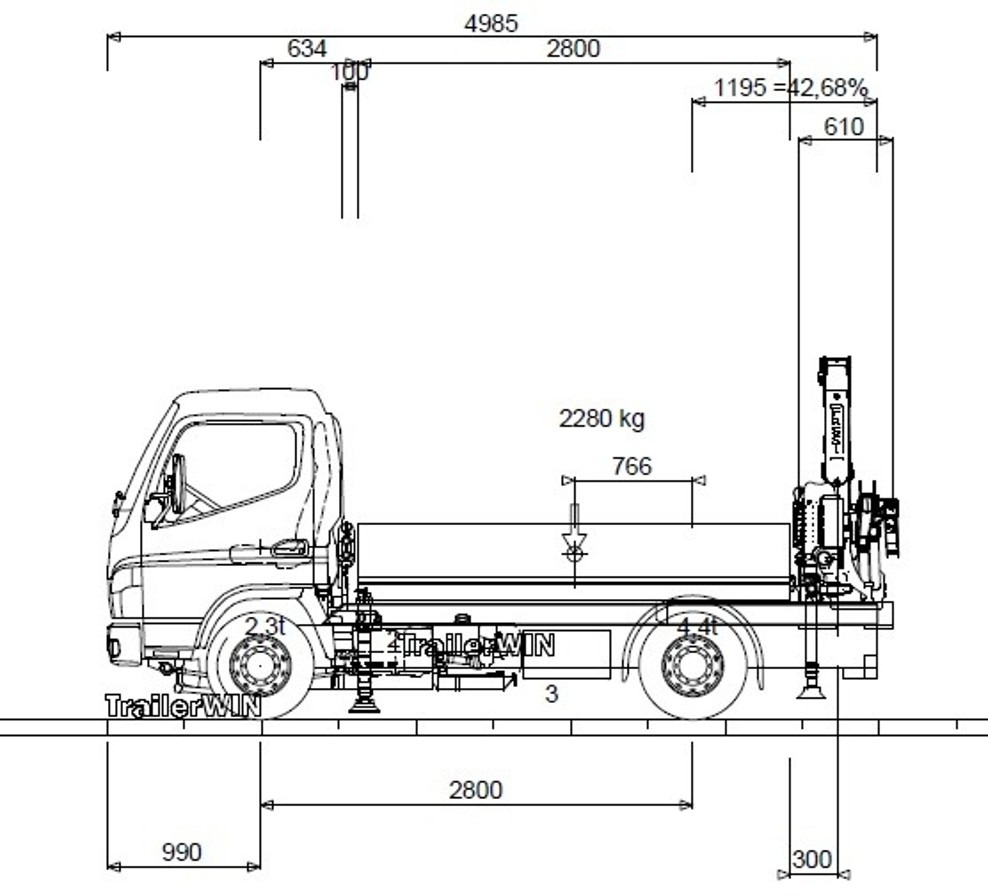 FUSO 6S15 Pritsche 2.8m Heckkran 4xhydr+1xman. Funk! - Ladbil: billede 1 FUSO 6S15 Pritsche 2.8m Heckkran 4xhydr+1xman. Funk! - Ladbil: billede 1