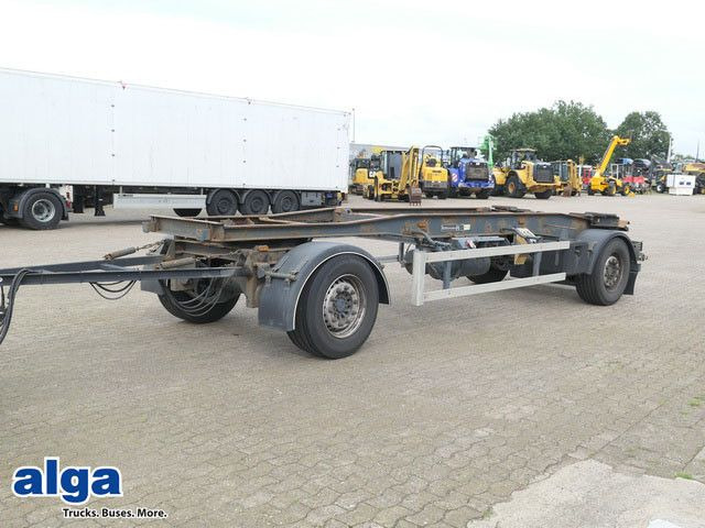 Hüffermann HSA 18.70, Container, Schlitten, SAF, Luftfed. Hüffermann HSA 18.70, Container, Schlitten, SAF, Luftfed. - Kroghejsvogn/ Skip loader anhænger: billede 1 Hüffermann HSA 18.70, Container, Schlitten, SAF, Luftfed. Hüffermann HSA 18.70, Container, Schlitten, SAF, Luftfed. - Kroghejsvogn/ Skip loader anhænger: billede 1