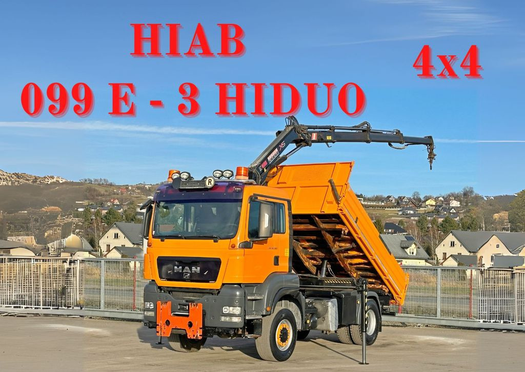 MAN TGS 18.360 * HIAB 099 E-3 HIDUO + FUNK *4x4 - Lastbil med kran, Tipvogn lastbil: billede 1 MAN TGS 18.360 * HIAB 099 E-3 HIDUO + FUNK *4x4 - Lastbil med kran, Tipvogn lastbil: billede 1