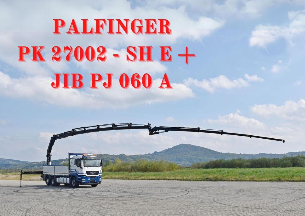 MAN TGS 26.440 *PK 27002 - SH E + JIB PJ060A + FUNK - Lastbil med kran, Lastbil med lad: billede 1 MAN TGS 26.440 *PK 27002 - SH E + JIB PJ060A + FUNK - Lastbil med kran, Lastbil med lad: billede 1