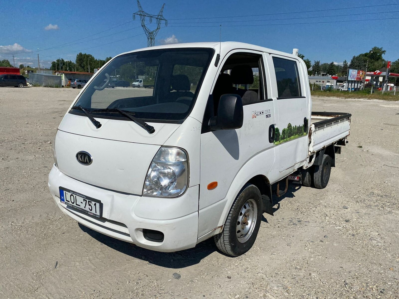 Ladbil, Mandskabsbil KIA K2500 - double cabin, pritsche: billede 1
