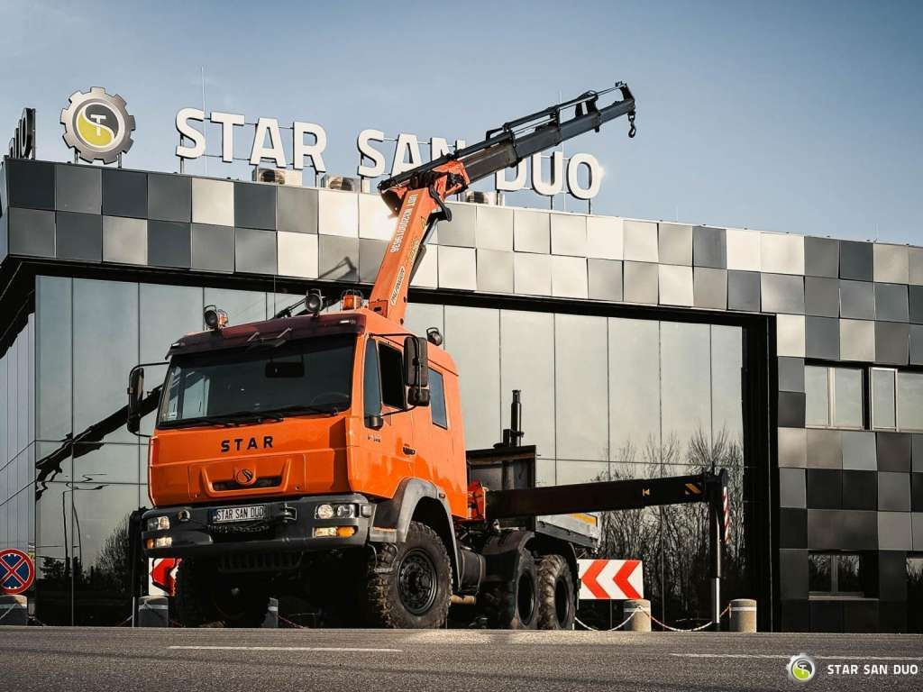 MAN STAR 266 MAN 6x6 PALFINGER PK 18001 Crane Kran - Lastbil med kran: billede 2 MAN STAR 266 MAN 6x6 PALFINGER PK 18001 Crane Kran - Lastbil med kran: billede 2
