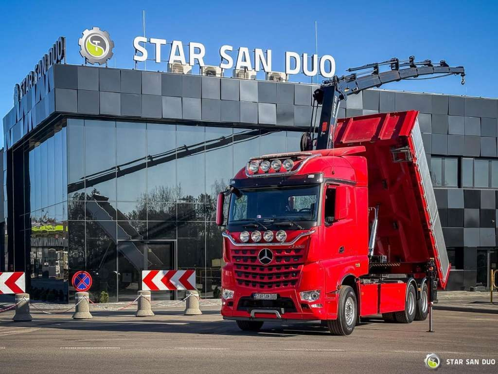 Mercedes-Benz AROCS 3358L 6x4 HIAB 192X-HIPRO E-6 Crane Kippe - Tipvogn lastbil: billede 1 Mercedes-Benz AROCS 3358L 6x4 HIAB 192X-HIPRO E-6 Crane Kippe - Tipvogn lastbil: billede 1