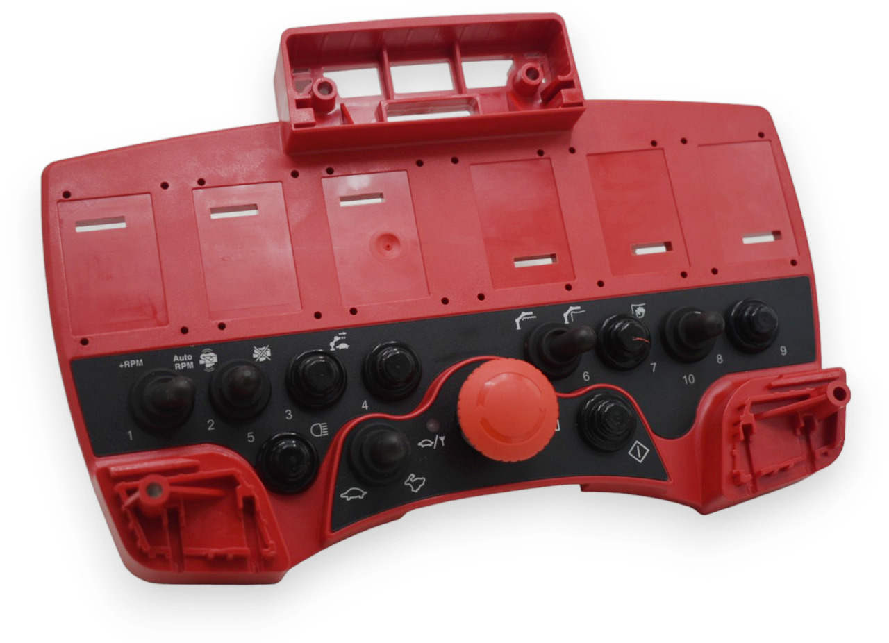 Red upper protective for Scanreco P2 Mini remote w EEA 5057 - Elektrisk system for Lastbilkran: billede 2 Red upper protective for Scanreco P2 Mini remote w EEA 5057 - Elektrisk system for Lastbilkran: billede 2