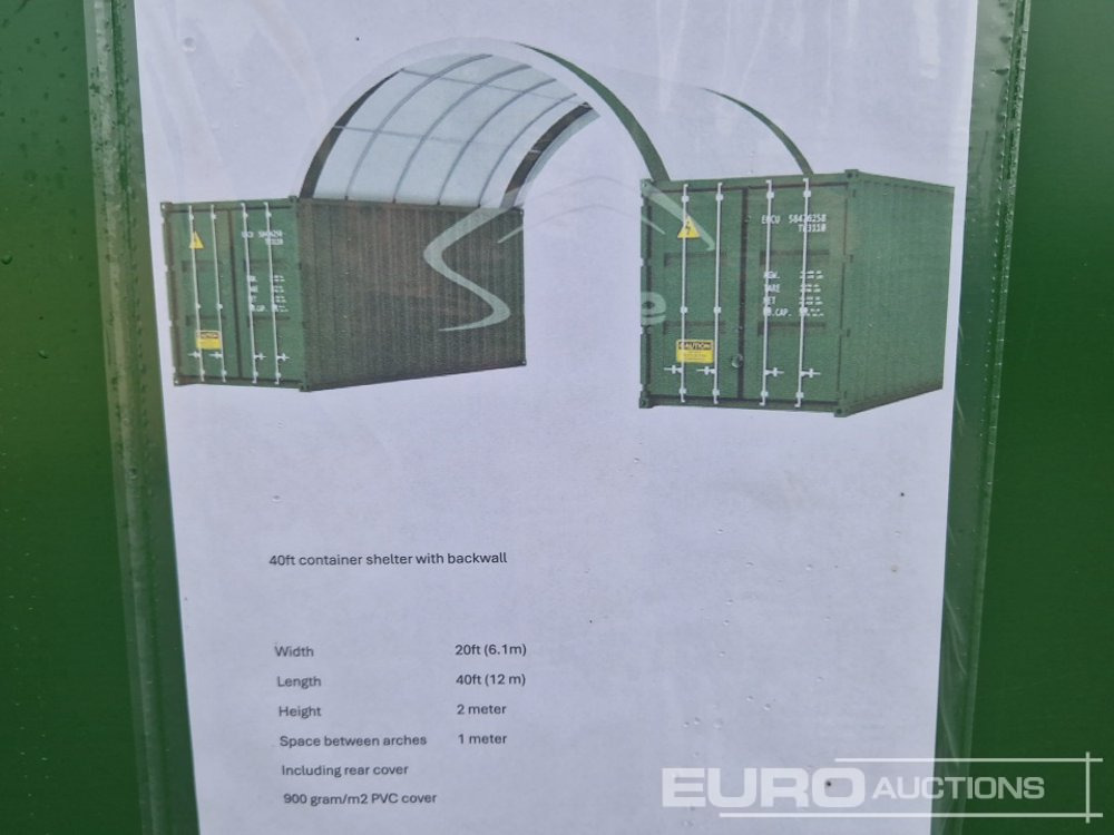 Unused 40' Container Shelter with Back Wall - Skur container: billede 2 Unused 40' Container Shelter with Back Wall - Skur container: billede 2