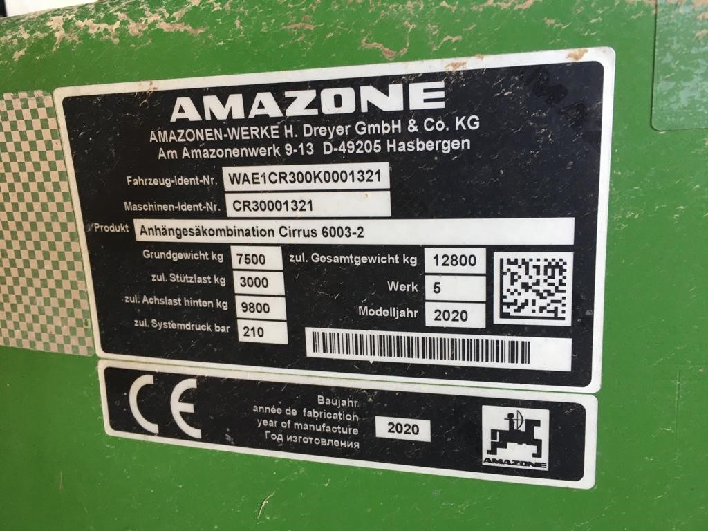 Amazone Cirrus 6003-2 - Såmaskine: billede 4 Amazone Cirrus 6003-2 - Såmaskine: billede 4
